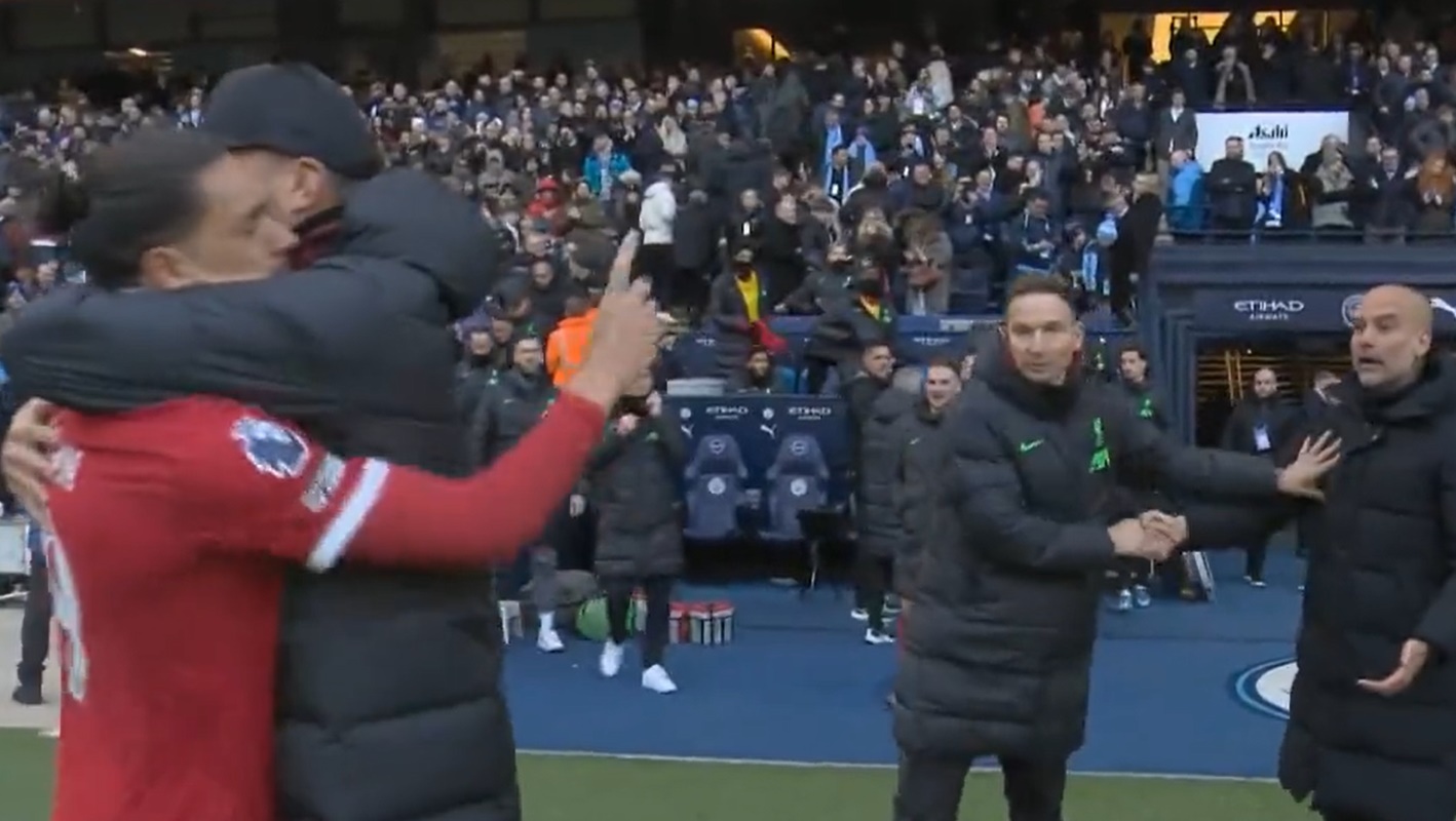 Pep Guardiola and Darwin Nunez in heated exchange after Man City vs Liverpool FC