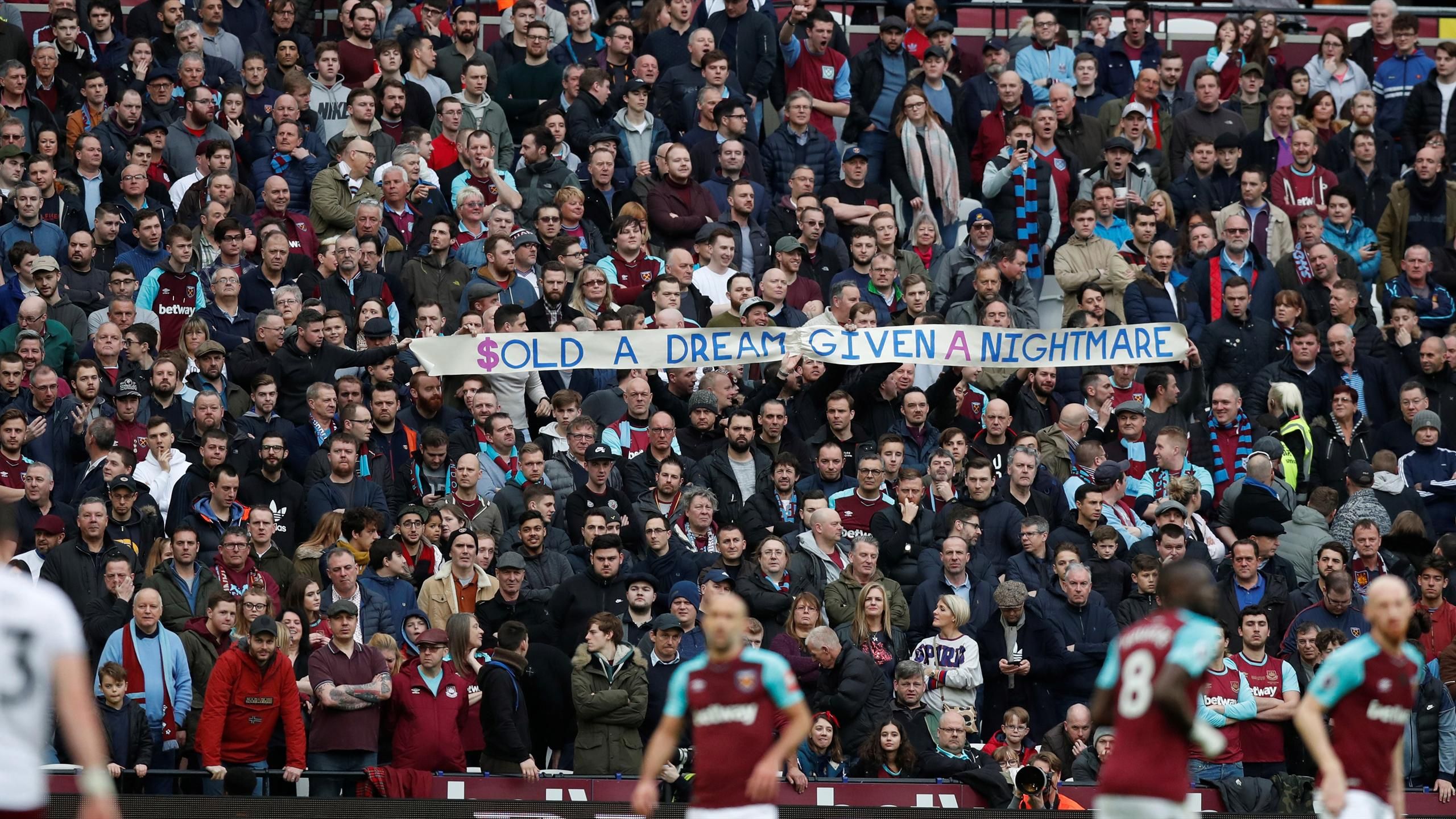 West Ham supporters have had enough.